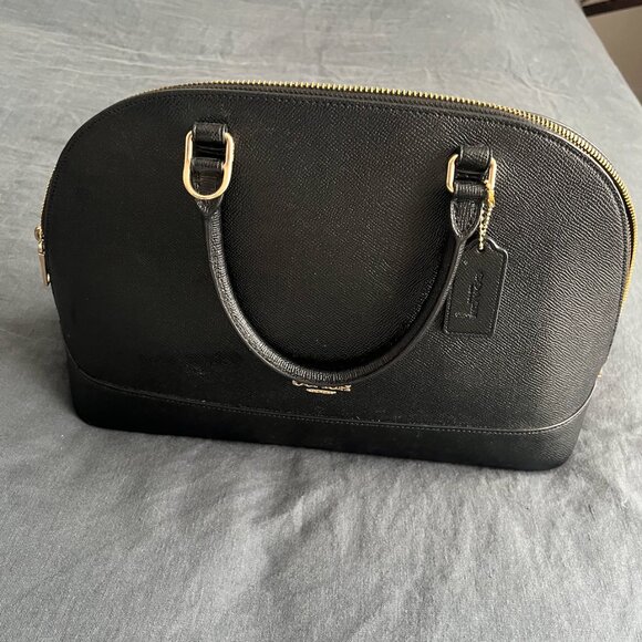 Coach F27591 Mini Sierra Satchel - Black/Light Gold (missing shoulder strap) - Picture 5 of 6